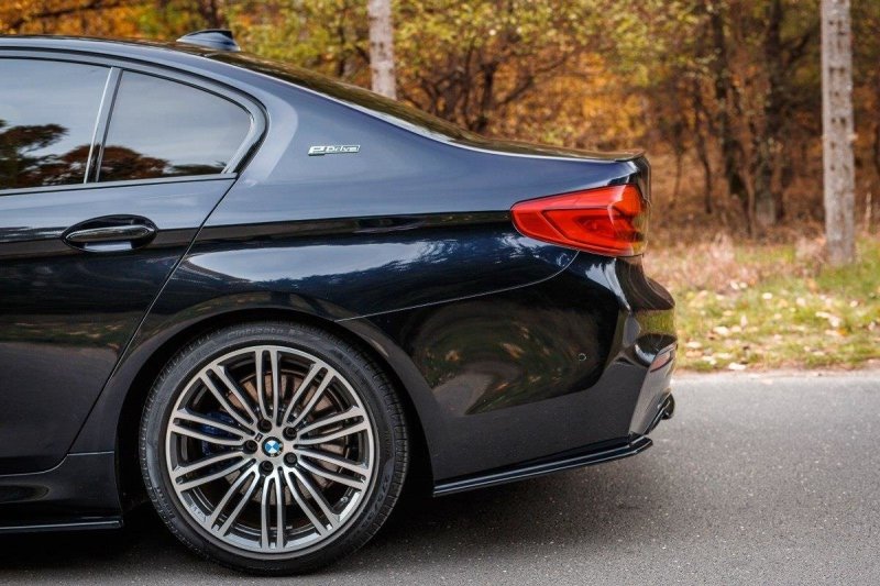 Maxton Heck Ansatz Flaps Diffusor für BMW 5er G30/ G31 M-Paket schwarz Hochglanz BM-5-G30-MPACK-RSD1-G