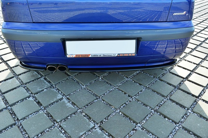 Maxton Heck Ansatz Flaps Diffusor für SEAT IBIZA MK2 FACELIFT CUPRA schwarz Hochglanz SE-IB-2F-CU-RSD1-G