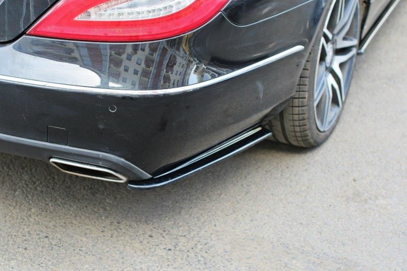 Maxton Heck Ansatz Flaps Diffusor für Mercedes CLS C218 schwarz Hochglanz ME-CLS-218F-RSD1-G