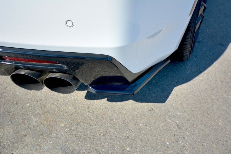 Maxton Heck Ansatz Flaps Diffusor für CHEVROLET CAMARO 6TH-GEN. PHASE-I 2SS COUPE schwarz Hochglanz CH-CA-6-2SS-RSD1-G