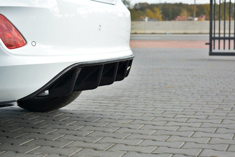 Maxton Diffusor Heck Ansatz für Ford Fiesta Mk8 ST-Line schwarz Hochglanz FO-FI-8-STLINE-RS1-G