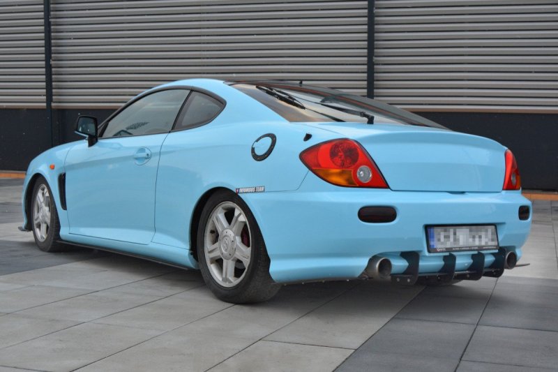 Maxton Diffusor Heck Ansatz für Heckschürze für HYUNDAI TIBURON MK.2 FACELIFT HY-TI-2-CNC-RS1