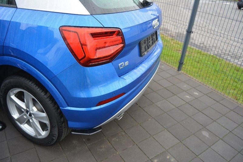 Maxton Heck Ansatz Flaps Diffusor für Audi Q2 Mk.1 schwarz Hochglanz AU-Q2-1-RSD1-G