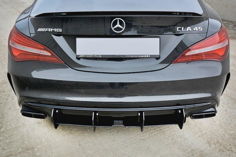 Maxton Diffusor Heck Ansatz für Heckschürze V.2 für Mercedes CLA A45 AMG C117 Facelift ME-CLA-117F-AMG-CNC-RS2