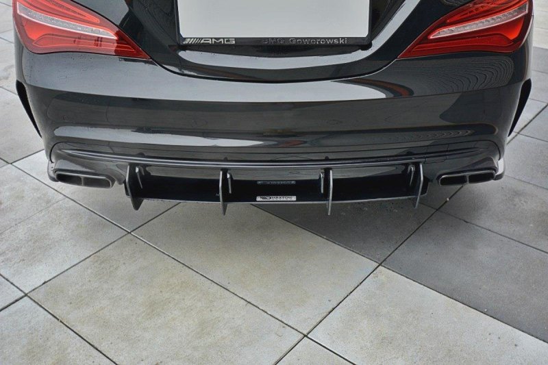 Maxton Diffusor Heck Ansatz für Heckschürze V.1 für Mercedes CLA A45 AMG C117 Facelift ME-CLA-117F-AMG-CNC-RS1