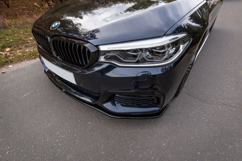 Maxton Front Ansatz V.2 für BMW 5er G30/ G31 M-Paket schwarz Hochglanz BM-5-G30-MPACK-FD2-G