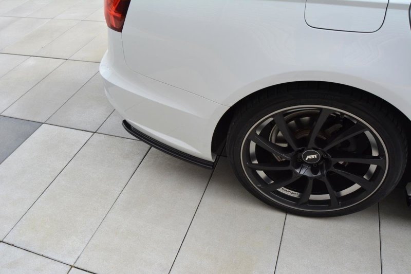 Maxton Heck Ansatz Flaps Diffusor für Audi A6 C7 Avant S-line/ S6 C7 Facelift schwarz Hochglanz AU-A6-C7F-SLINE-AV-RSD1-G