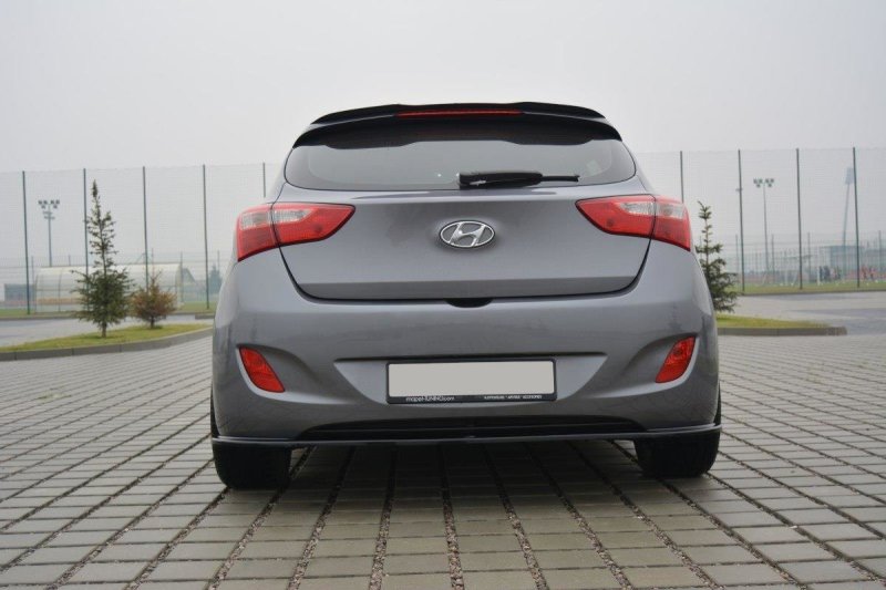 Maxton Spoiler CAP für Hyundai i30 mk.2 schwarz Hochglanz HY-I30-2-CAP1-G