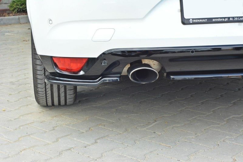 Maxton Heck Ansatz Flaps Diffusor für Renault Megane Mk4 Hatchback schwarz Hochglanz RE-ME-4-RSD1-G