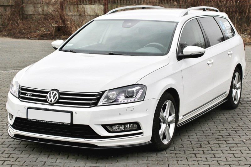 Maxton Front Ansatz V.1 für Vw Passat B7 R-Line Carbon Look  VW-PA-B7-RLINE-FD1-C