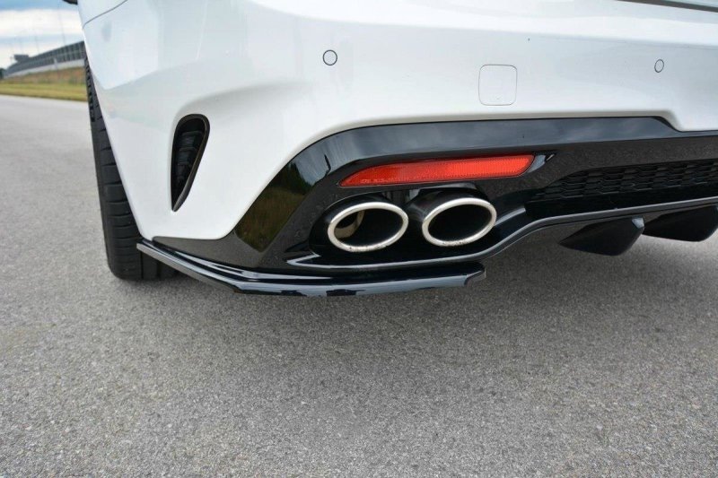 Maxton Heck Ansatz Flaps Diffusor für KIA STINGER GT schwarz Hochglanz KI-ST-1-GT-RSD1-G