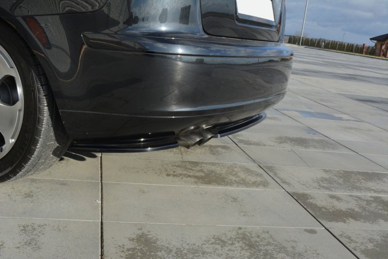 Maxton Splitter / Diffusor Heck Ansatz für Audi A3 Sportback 8P / 8P Facelift schwarz Hochglanz AU-A3-2-RSD1-G