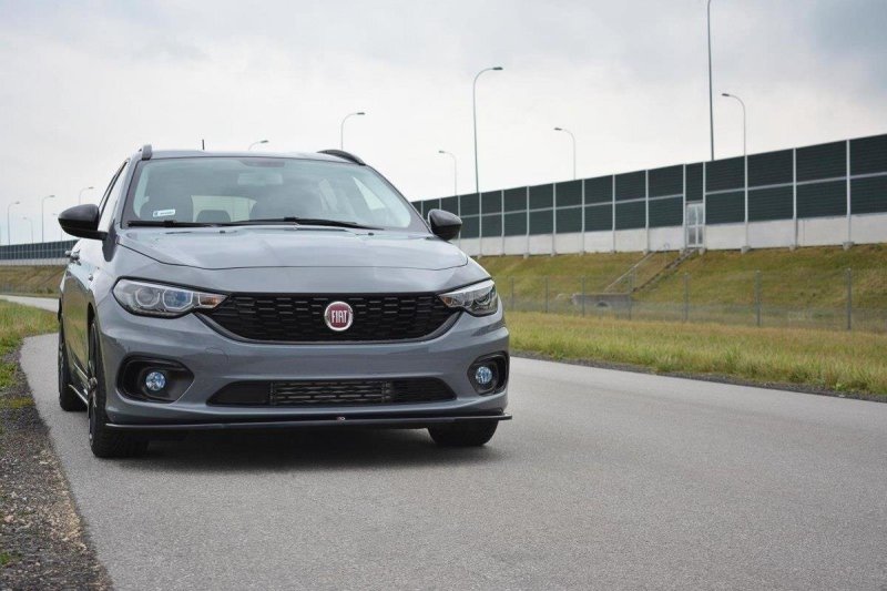 Maxton Front Ansatz für Fiat Tipo S-Design schwarz Hochglanz FI-TI-1-S-SW-FD1-G