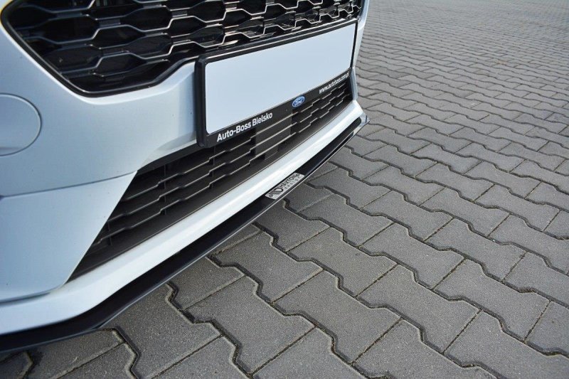 Maxton Front Sport Diffusor V.2 Ford Fiesta Mk8 ST / ST-Line schwarz Hochglanz FO-FI-8-STLINE-CNC-FD2-G