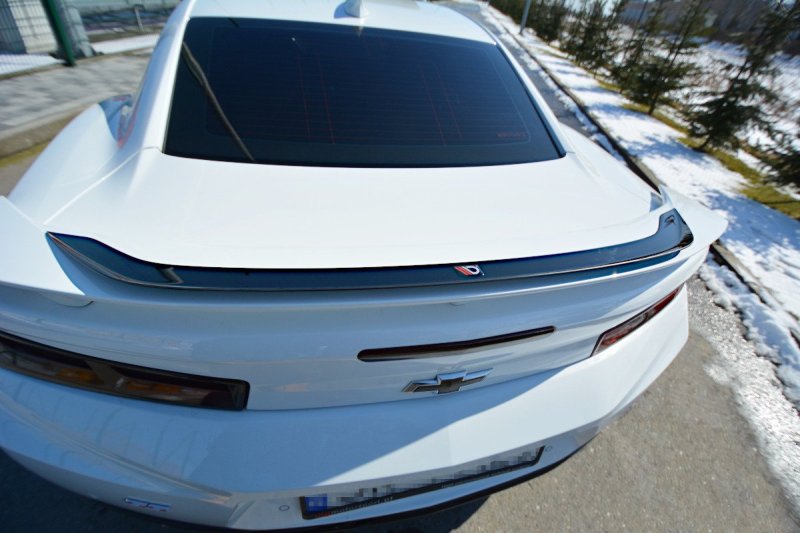 Maxton Spoiler CAP für CHEVROLET CAMARO 6TH-GEN. PHASE-I 2SS COUPE schwarz Hochglanz CH-CA-6-2SS-CAP1-G