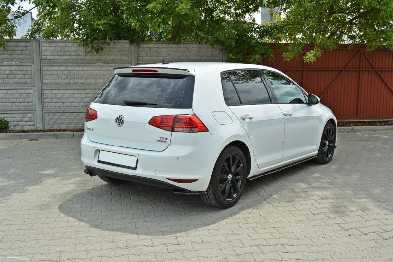 Maxton Heck Ansatz Flaps Diffusor für VW Golf Mk7 Standard schwarz Hochglanz VW-GO-7-RSD1-G