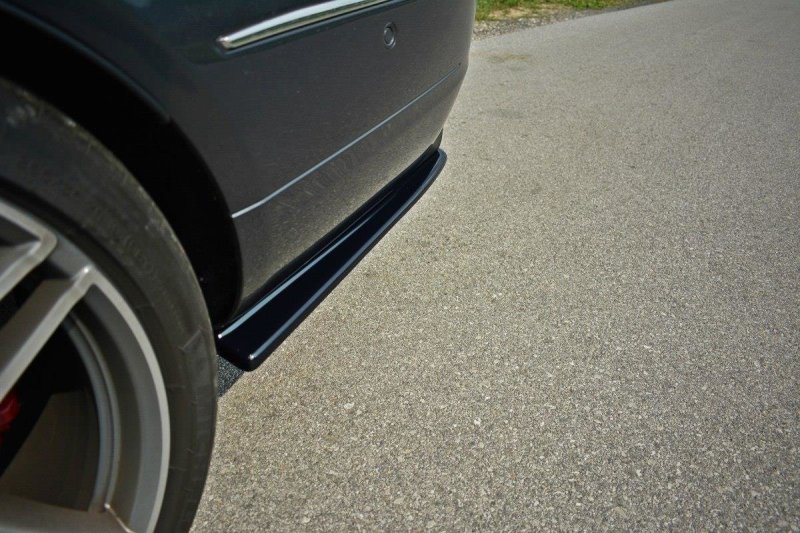 Maxton Heck Ansatz Flaps Diffusor für Mercedes E W212 schwarz Hochglanz ME-E-212F-C-RSD1-G