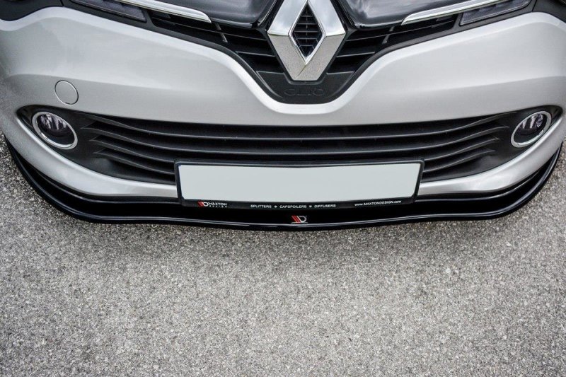 Maxton Front Ansatz V.1 für Renault Clio Mk4 schwarz Hochglanz RE-CL-4-FD1-G