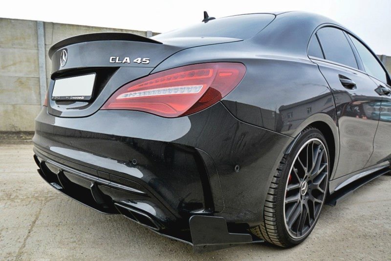 Maxton Diffusor Heck Ansatz für Heckschürze V.3 für Mercedes CLA A45 AMG C117 Facelift ME-CLA-117F-AMG-CNC-RS3