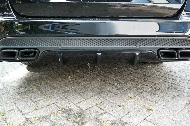 Maxton Diffusor Heck Ansatz für Mercedes C-Klasse S205 63 AMG Kombi schwarz Hochglanz ME-C-205-AMG-ES-RS1-G