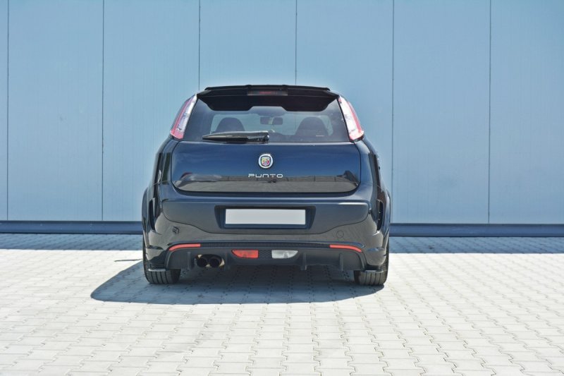 Maxton Heck Ansatz Flaps Diffusor passend für Fiat Punto Evo Abarth schwarz Hochglanz schwarz Hochglanz FI-GP-ABARTH-RSD1-G