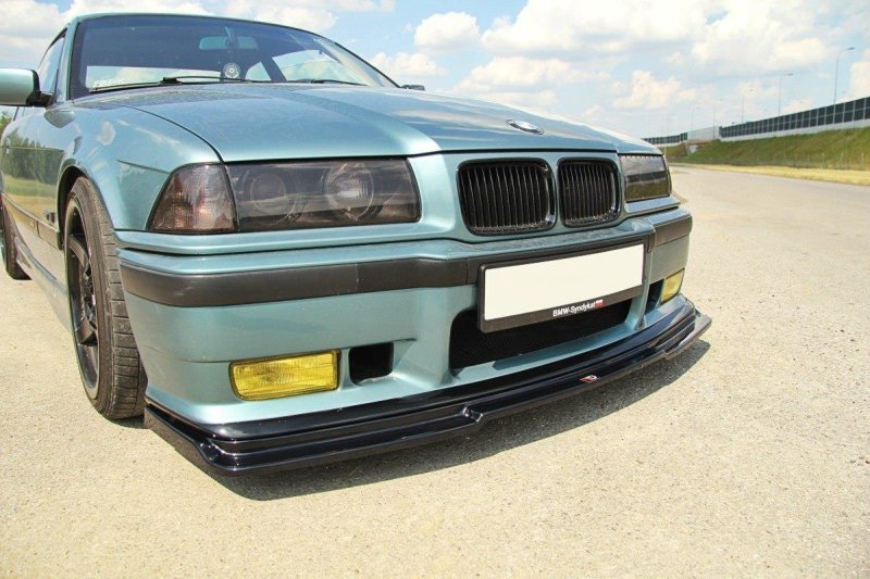 Maxton Front Ansatz V.1 für BMW M3 E36 schwarz Hochglanz BM-3-36-M-FD1-G