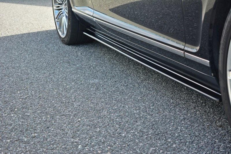 Maxton Seitenschweller Ansatz für BENTLEY CONTINENTAL GT schwarz Hochglanz BE-CO-GT-1-SD1-G