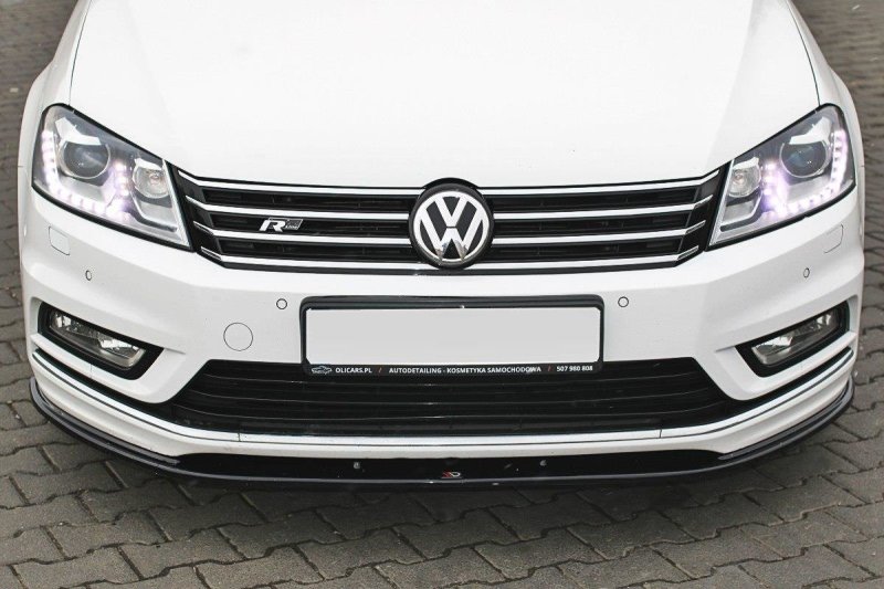 Maxton Front Ansatz V.1 für Vw Passat B7 R-Line Carbon Look  VW-PA-B7-RLINE-FD1-C