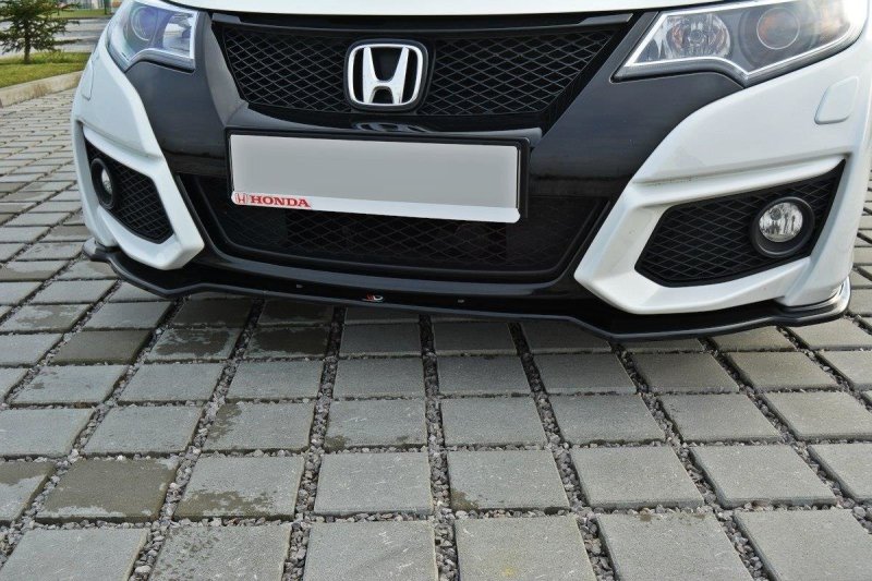 Maxton Front Ansatz für Honda Civic Mk9 Facelift schwarz Hochglanz HO-CI-9F-FD1-G