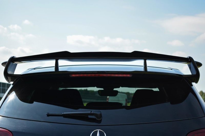 Maxton Spoiler CAP für Mercedes A W176 AMG Facelift schwarz Hochglanz ME-A-176F-AMG-CAP1-G