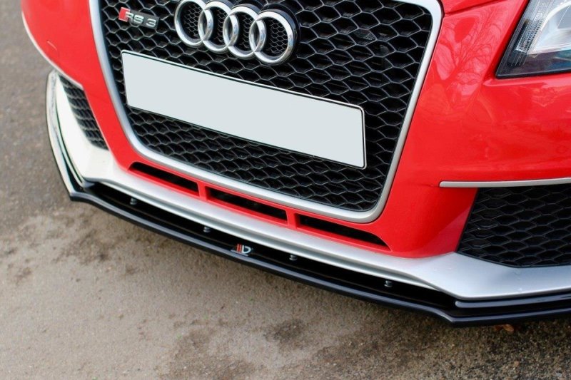 Maxton Front Ansatz V.1 für Audi RS3 8P schwarz Hochglanz AU-RS3-8P-FD1-G