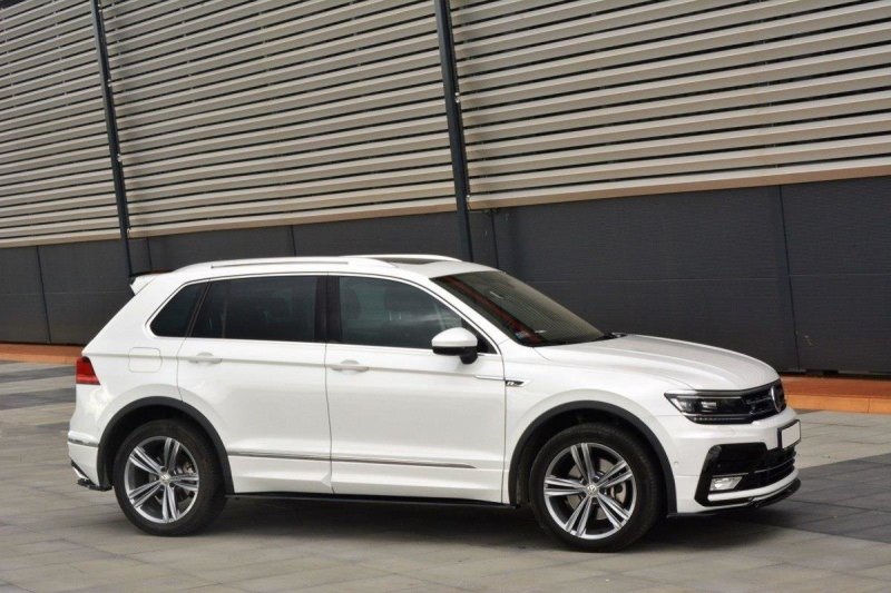 Maxton Seitenschweller Ansatz für Vw Tiguan Mk2 R-Line schwarz Hochglanz VW-TI-2-RLINE-SD1-G