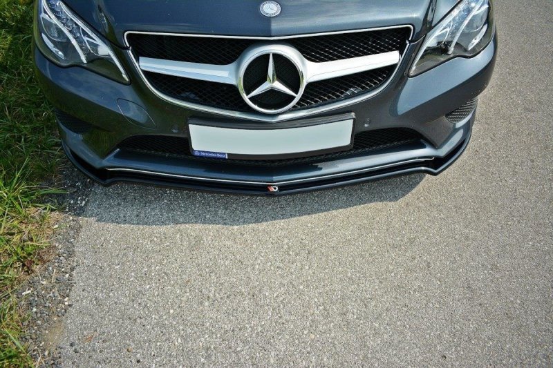 Maxton Front Ansatz V.1 für Mercedes E W212 schwarz Hochglanz ME-E-212F-C-FD1-G