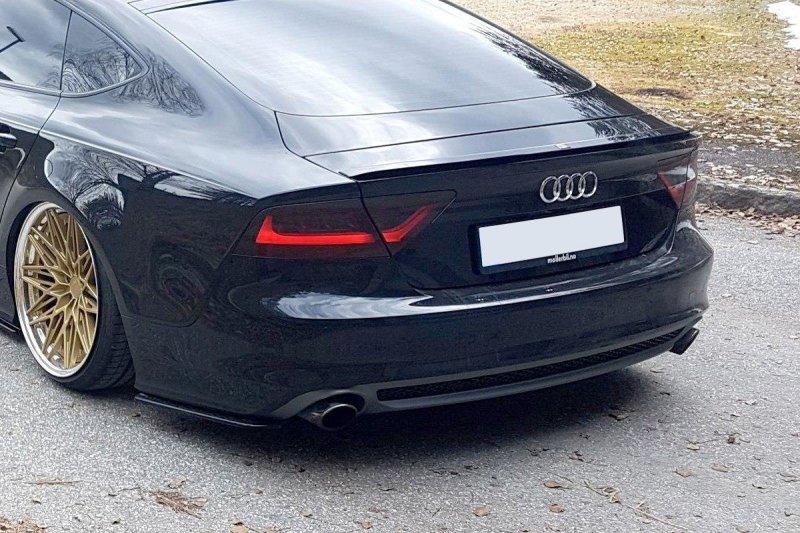 Maxton Heck Ansatz Flaps Diffusor für Audi A7 Mk1 S-Line schwarz Hochglanz AU-A7-1-SLINE-RSD1-G