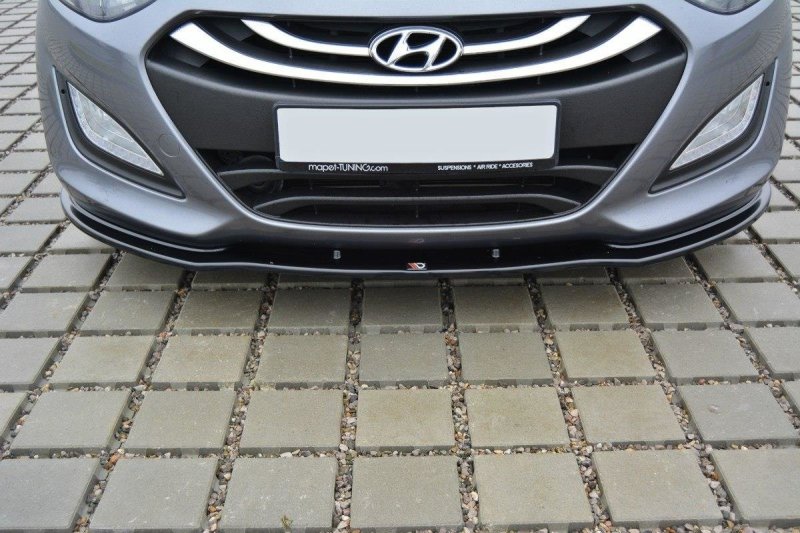 Maxton Front Ansatz für Hyundai i30 mk.2 schwarz Hochglanz HY-I30-2-FD1-G