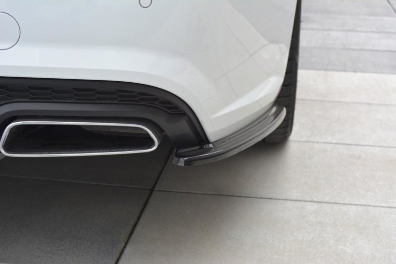Maxton Heck Ansatz Flaps Diffusor für Audi A6 C7 Avant S-line/ S6 C7 Facelift schwarz Hochglanz AU-A6-C7F-SLINE-AV-RSD1-G