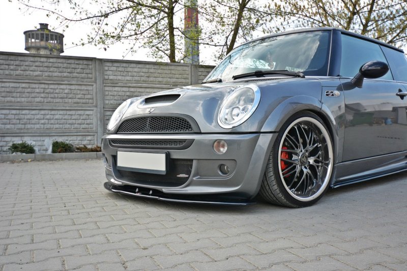 Maxton Front Ansatz für MINI R53 COOPER S JCW schwarz Hochglanz MC-S-1-53-JCW-FD1-G