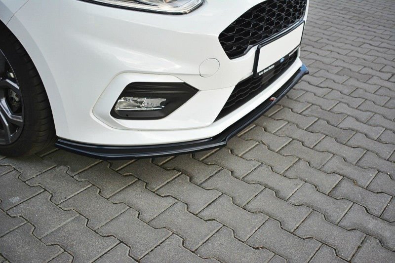 Maxton Front Ansatz V.2 für Ford Fiesta Mk8 ST / ST-Line schwarz Hochglanz FO-FI-8-STLINE-FD2-G