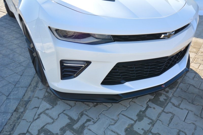 Maxton Front Ansatz V.2 für CHEVROLET CAMARO 6TH-GEN. PHASE-I 2SS COUPE schwarz Hochglanz CH-CA-6-2SS-FD2-G