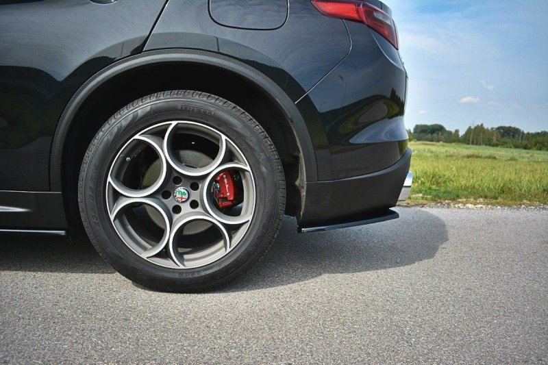 Maxton Heck Ansatz Flaps Diffusor für Alfa Romeo Stelvio schwarz Hochglanz AL-ST-1-RSD1-G