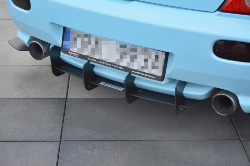 Maxton Diffusor Heck Ansatz für Heckschürze für HYUNDAI TIBURON MK.2 FACELIFT HY-TI-2-CNC-RS1