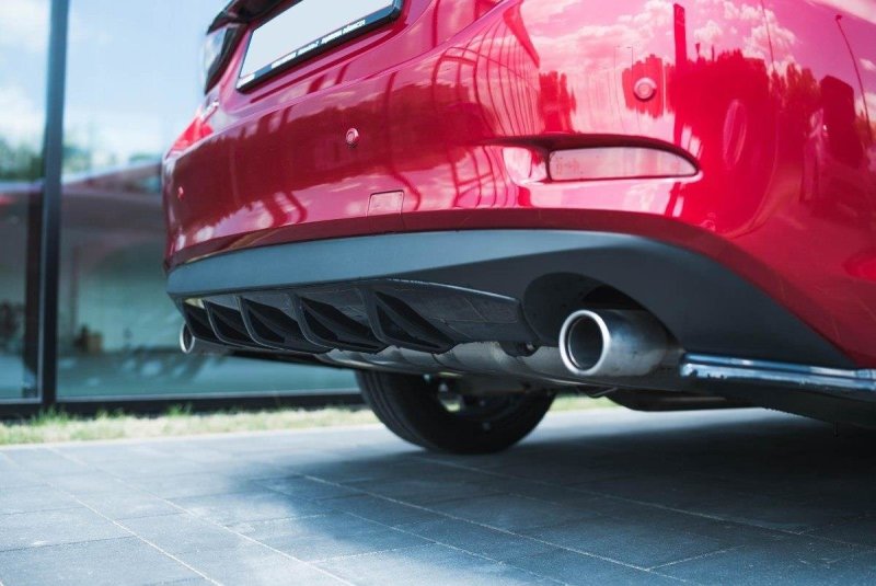 Maxton Diffusor Heck Ansatz für Mazda 6 GJ (Mk3) Facelift schwarz Hochglanz MA-6-3F-RS1-G