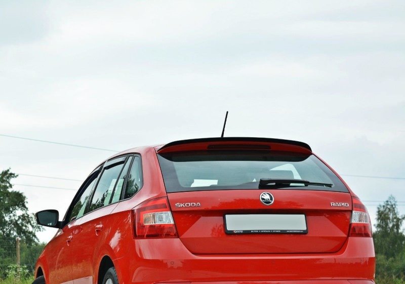 Maxton Spoiler CAP für Skoda Rapid Spaceback schwarz Hochglanz SK-RA-1-SB-CAP1-G