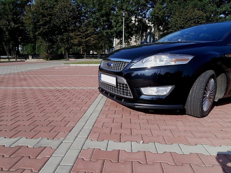 Maxton Front Ansatz für FORD MONDEO MK4 vor Facelift schwarz Hochglanz FO-MO-4-FD1-G