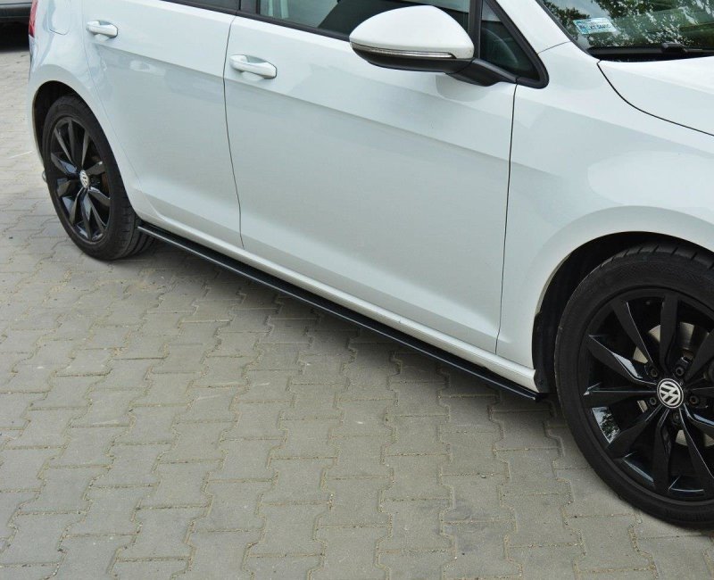 Maxton Seitenschweller Ansatz für VW Golf Mk7 Standard schwarz Hochglanz VW-GO-7-SD1-G