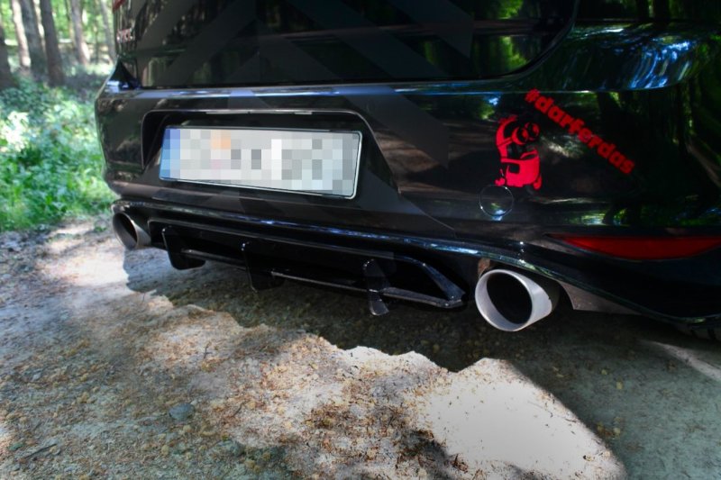 Maxton Diffusor Heck Ansatz für Heckschürze für VW GOLF 7 GTI CLUBSPORT VW-GO-7-GTI-CS-CNC-RS1