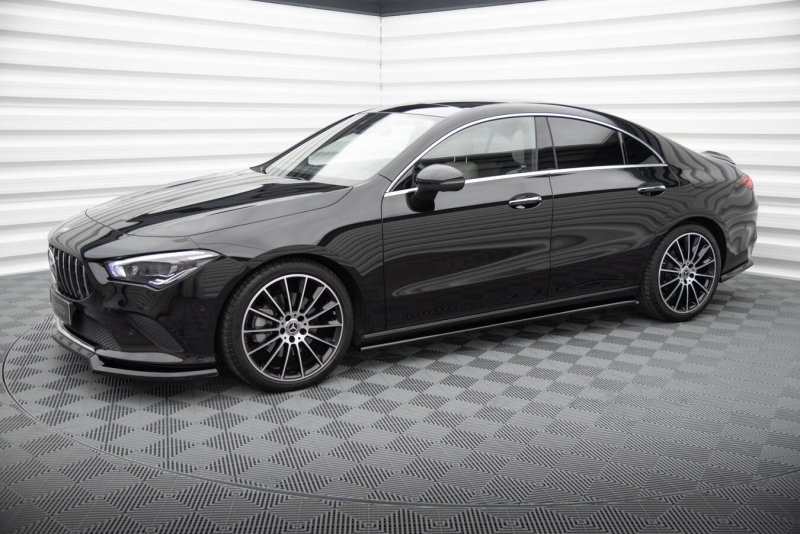 Maxton Seitenschweller Ansatz Mercedes-Benz CLA C118 schwarz Hochglanz ME-CLA-118-SD1-G