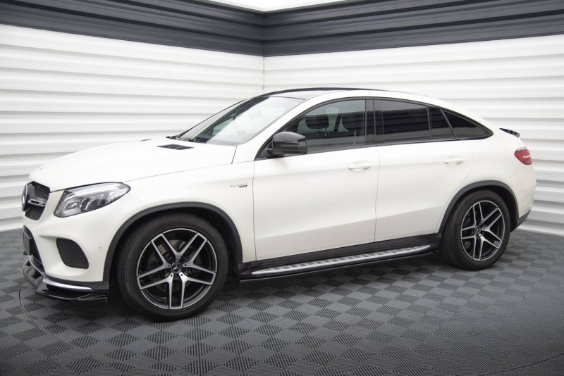 Maxton Seitenschweller Ansatz Mercedes-Benz GLE Coupe 43 AMG / AMG-Line C292 schwarz Hochglanz ME-GLE-C292-AMGLINE-SD1-G