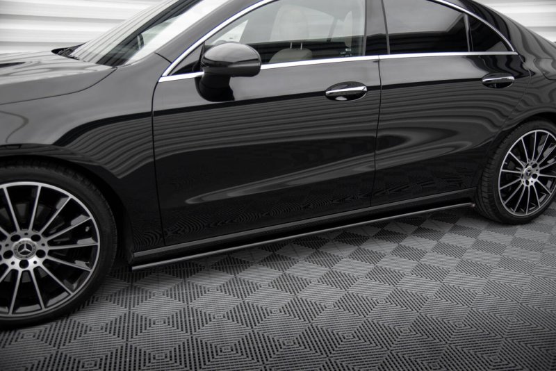 Maxton Seitenschweller Ansatz Mercedes-Benz CLA C118 schwarz Hochglanz ME-CLA-118-SD1-G