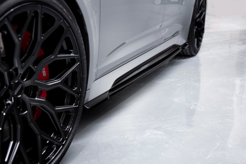 Maxton Seitenschweller Ansatz für V.1 für Audi RS6 C8 / RS7 C8 schwarz Hochglanz AU-RS6-C8-SD1-G